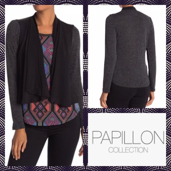 NWT MSRP $329 Papillon Shawl Collar Sweater Women's Size Medium - Picture 1 of 9